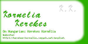 kornelia kerekes business card